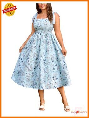 Plus Size Corset Maxi Dress with Jacquard Floral - A-Line Cocktail